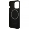 Чохол Guess Silicone Logo Plate для iPhone 13 Pro Black with MagSafe (GUHMP13LSPLK)