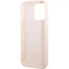 Чохол Guess Silicone Logo Plate для iPhone 13 Pro Pink with MagSafe (GUHMP13LSPLP)