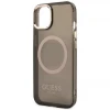 Чохол Guess Gold Outline Translucent для iPhone 13 Black with MagSafe (GUHMP13MHTCMK)