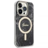 Чохол із зарядним пристроєм Guess Marble + Charger Set для iPhone 14 Pro Black with MagSafe (GUBPP14LHMEACSK)