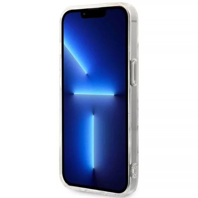 Чохол із зарядним пристроєм Guess Marble + Charger Set для iPhone 14 Plus White with MagSafe (GUBPP14MHMEACSH)