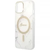 Чохол із зарядним пристроєм Guess Marble + Charger Set для iPhone 14 Plus White with MagSafe (GUBPP14MHMEACSH)