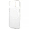 Чохол із зарядним пристроєм Guess Marble + Charger Set для iPhone 14 Plus White with MagSafe (GUBPP14MHMEACSH)
