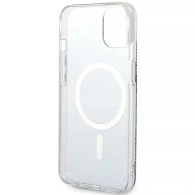 Чохол із зарядним пристроєм Guess 4G Print + Charger Set для iPhone 14 | 13 Blue with MagSafe (GUBPP14SH4EACSB)