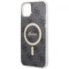 Чохол із зарядним пристроєм Guess 4G Print + Charger Set для iPhone 14 | 13 Black with MagSafe (GUBPP14SH4EACSK)