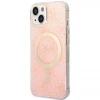Чохол із зарядним пристроєм Guess 4G Print + Charger Set для iPhone 14 | 13 Pink with MagSafe (GUBPP14SH4EACSP)