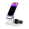 Бездротовий зарядний пристрій Tech-Protect 15W A22 Magnetic 3-in-1 15W White with MagSafe (9490713930977)