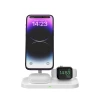 Бездротовий зарядний пристрій Tech-Protect 15W A22 Magnetic 3-in-1 15W White with MagSafe (9490713930977)