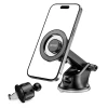 Автотримач з функцією бездротової зарядки Tech-Protect N51 Dashboard & Vent Car Mount Wirelles Charger with MagSafe Black (9490713930878)