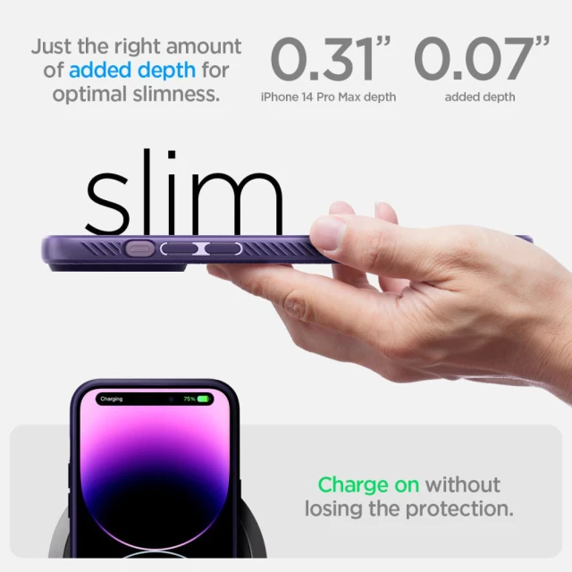 Чохол Spigen Liquid Air для iPhone 14 Pro Max Deep Purple (ACS05575)