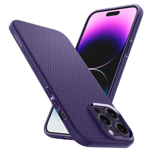 Чохол Spigen Liquid Air для iPhone 14 Pro Max Deep Purple (ACS05575)