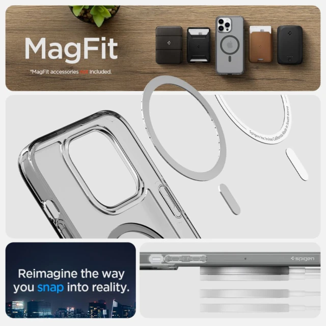 Чохол Spigen Ultra Hybrid для iPhone 14 Pro Max Frost Black with MagSafe (ACS05582)