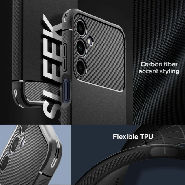 Чохол Spigen Rugged Armor для Samsung Galaxy A25 5G Matte Black (ACS06831)