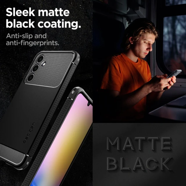 Чохол Spigen Rugged Armor для Samsung Galaxy A25 5G Matte Black (ACS06831)
