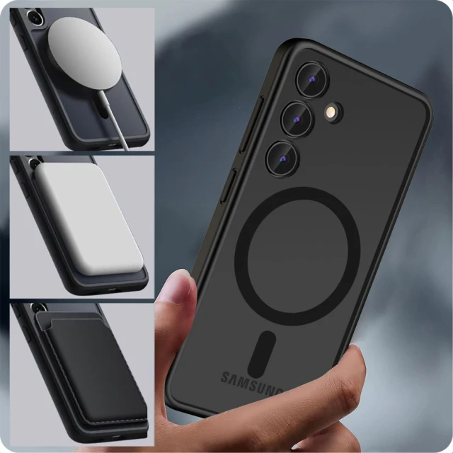 Чохол Tech-Protect MagMat для Samsung Galaxy S24 Ultra Matte Black with MagSafe (5906203690534)