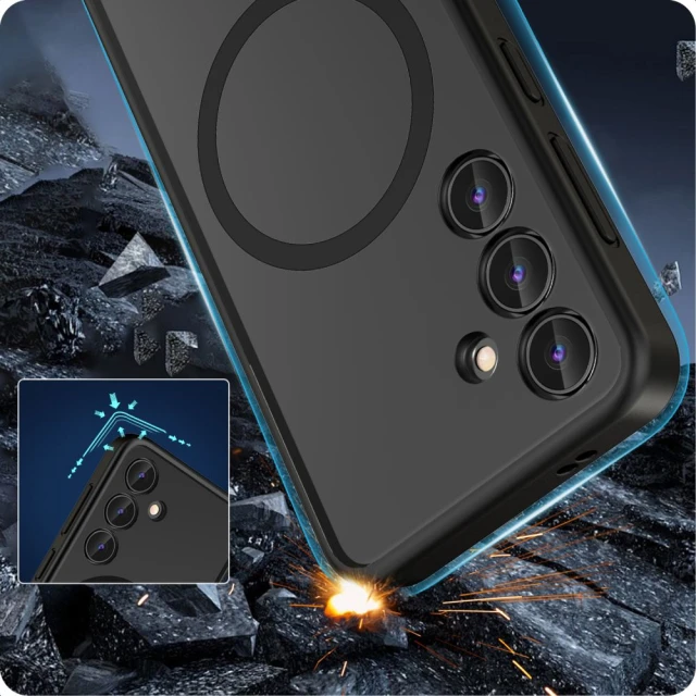 Чохол Tech-Protect MagMat для Samsung Galaxy S24 Ultra Matte Black with MagSafe (5906203690534)