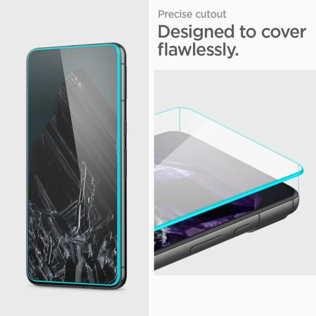 Захисне скло Spigen з рамкою для встановлення Glas.TR AlignMaster (2 Pack) для Google Pixel 8 Pro Clear (AGL07395)