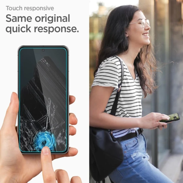 Захисне скло Spigen з рамкою для встановлення Glas.TR AlignMaster (2 Pack) для Google Pixel 8 Pro Clear (AGL07395)
