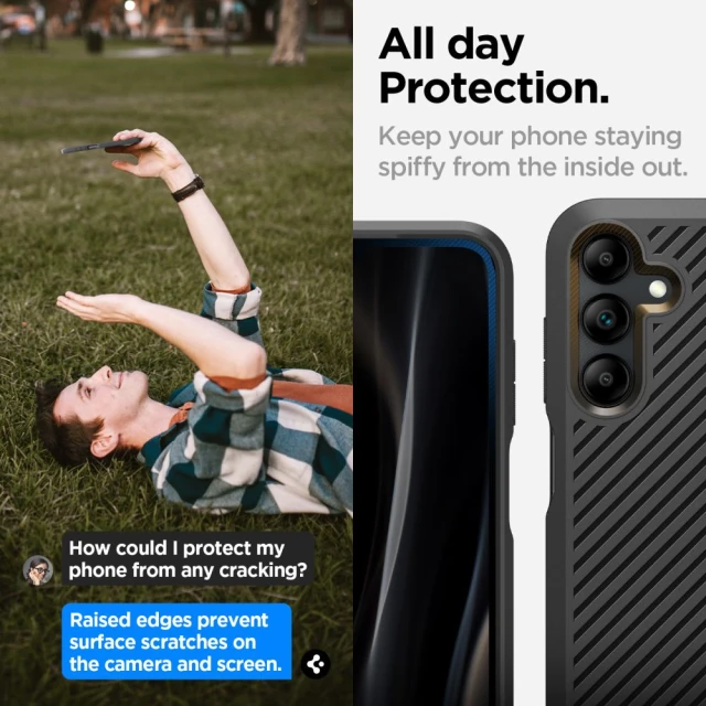Чохол Spigen Core Armor для Samsung Galaxy A15 4G | 5G Matte Black (ACS07245)