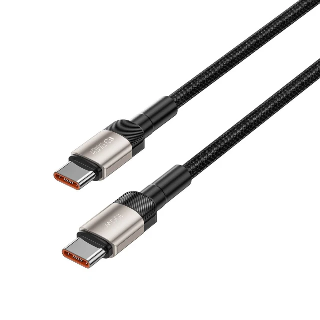 Кабель Tech-Protect UltraBoost Evo USB-C to USB-C PD 100W 5A 1m Titanium (5906203690633)