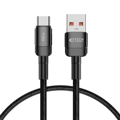 Кабель Tech-Protect UltraBoost Evo USB-C to USB-A 100W 5A 0.5m Black (5906203690701)
