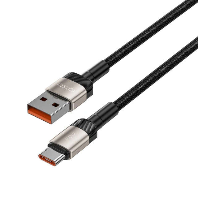 Кабель Tech-Protect UltraBoost Evo USB-C to USB-A 100W 5A 2m Titanium (5906203690756)