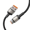 Кабель Tech-Protect UltraBoost Evo USB-C to USB-A 100W 5A 2m Titanium (5906203690756)