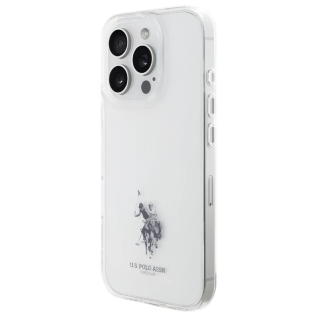 Чохол U.S. Polo Assn. IML Printed Double Horse Logo для iPhone 15 Pro Max Transparent (USHCP15XUSMT)