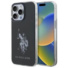 Чехол U.S. Polo Assn. Shiny Big Logo для iPhone 15 Pro Max Black (USHCP15XTPUHRBK)