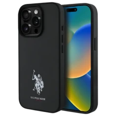 Чехол U.S. Polo Assn. Leather Embroidered DH Color для iPhone 15 Pro Max Black (USHCP15XPGEK)