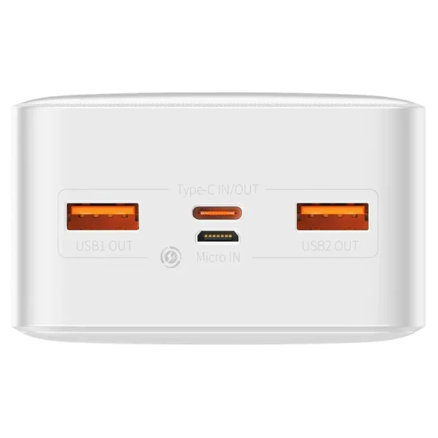 Портативний зарядний пристрій Baseus Bipow Power Bank 20W 30000mAh Quick Charge White (PPDML-N02)