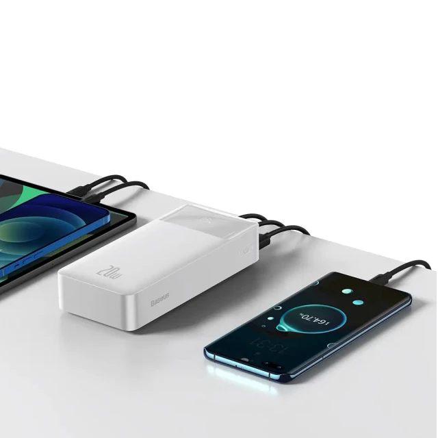 Портативний зарядний пристрій Baseus Bipow Power Bank 20W 30000mAh Quick Charge White (PPDML-N02)