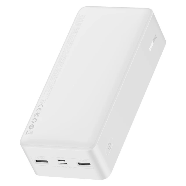 Портативний зарядний пристрій Baseus Bipow Power Bank 15W 30000mAh White (PPDML-K02)