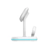 Бездротовий зарядний пристрій Tech-Protect 15W-A27 Magnetic 3-in-1 White with MagSafe (9490713934647)