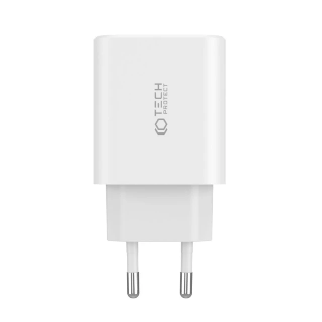 Мережевий зарядний пристрій Tech-Protect 30W 2xUSB-C | USB-A Black (9490713935231)