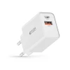 Мережевий зарядний пристрій Tech-Protect 30W USB-C | USB-A White (9490713935194)