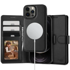 Чехол Tech-Protect Wallet MagSafe для iPhone 12 | 12 Pro Black with MagSafe (9490713935699)