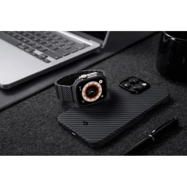 Чохол Pitaka Air Case для Apple Watch Ultra 49mm Black/Grey (KW3001A)