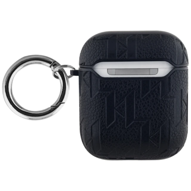 Чохол для навушників Karl Lagerfeld Monogram Karl Head для AirPods 2 | 1 Black (KLA2PGKIPK)