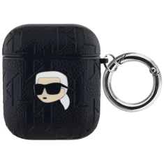 Чохол для навушників Karl Lagerfeld Monogram Karl Head для AirPods 2 | 1 Black (KLA2PGKIPK)