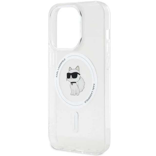 Чехол Karl Lagerfeld IML Choupette для iPhone 14 Pro Transparent with MagSafe (KLHMP14SHFCCNOT)