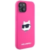 Чохол Karl Lagerfeld Silicone Choupette Head для iPhone 15 Plus | 14 Plus Fuschia with MagSafe (KLHMP15MSCHPPLF)