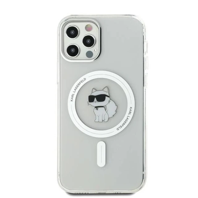 Чохол Karl Lagerfeld IML Choupette для iPhone 12 | 12 Pro Transparent with MagSafe (KLHMP12MHFCCNOT)