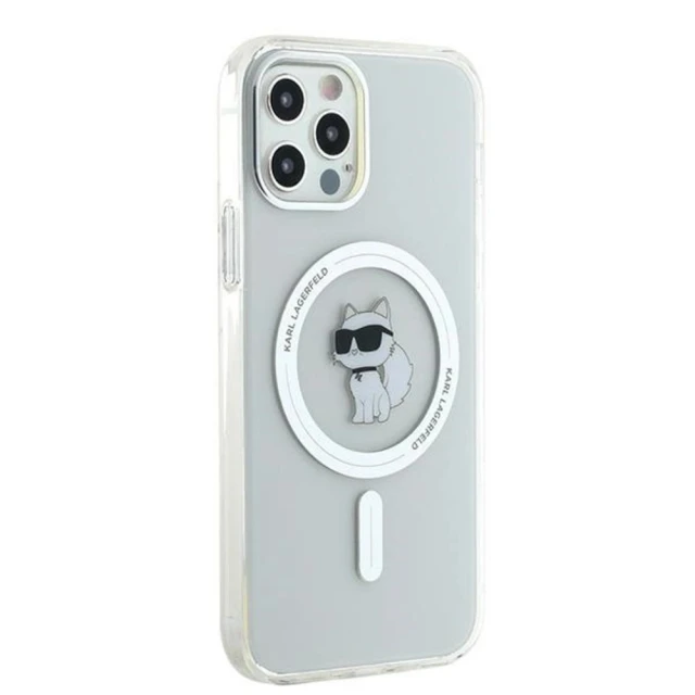 Чохол Karl Lagerfeld IML Choupette для iPhone 12 | 12 Pro Transparent with MagSafe (KLHMP12MHFCCNOT)