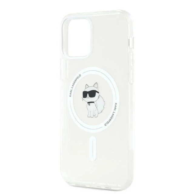 Чохол Karl Lagerfeld IML Choupette для iPhone 12 | 12 Pro Transparent with MagSafe (KLHMP12MHFCCNOT)