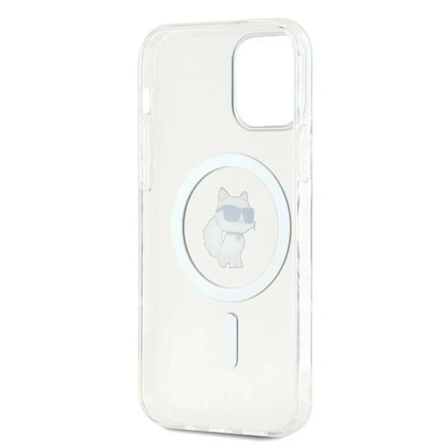 Чохол Karl Lagerfeld IML Choupette для iPhone 12 | 12 Pro Transparent with MagSafe (KLHMP12MHFCCNOT)