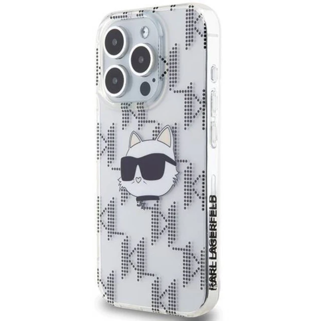 Чохол Karl Lagerfeld IML Choupette Head & Monogram для iPhone 15 Pro Max Transparent (KLHCP15XHKLPCHT)