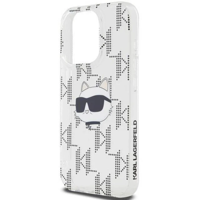 Чохол Karl Lagerfeld IML Choupette Head & Monogram для iPhone 15 Pro Max Transparent (KLHCP15XHKLPCHT)