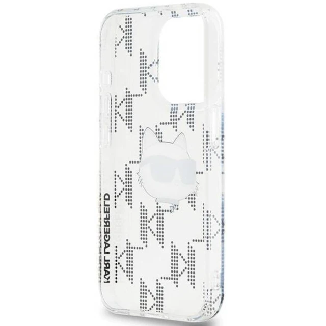 Чохол Karl Lagerfeld IML Choupette Head & Monogram для iPhone 15 Pro Max Transparent (KLHCP15XHKLPCHT)
