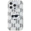 Чехол Karl Lagerfeld IML Choupette Head & Monogram для iPhone 15 Pro Transparent (KLHCP15LHKLPCHT)